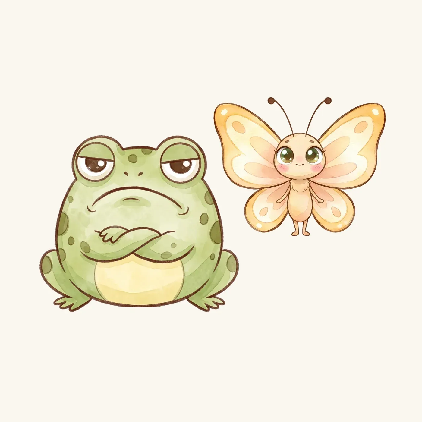 Final illustration of Grumbles and the butterfly of light